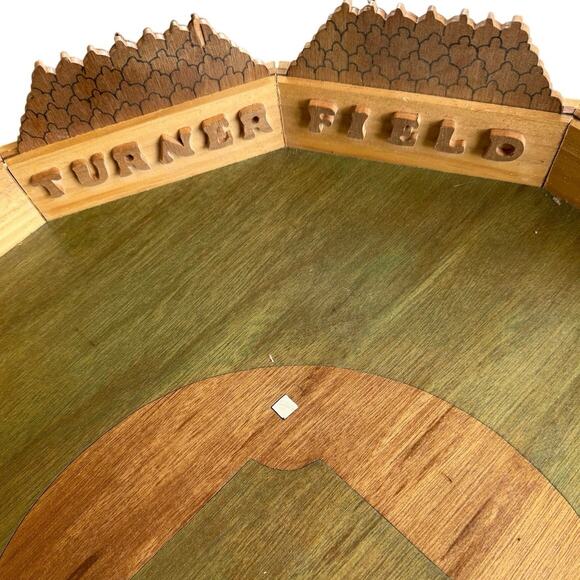 Vintage Handmade Wooden Turner Field Atlanta Braves Stadium 1/1 Display Piece - Picture 7 of 7